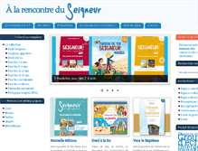 Tablet Screenshot of alarencontreduseigneur.fr
